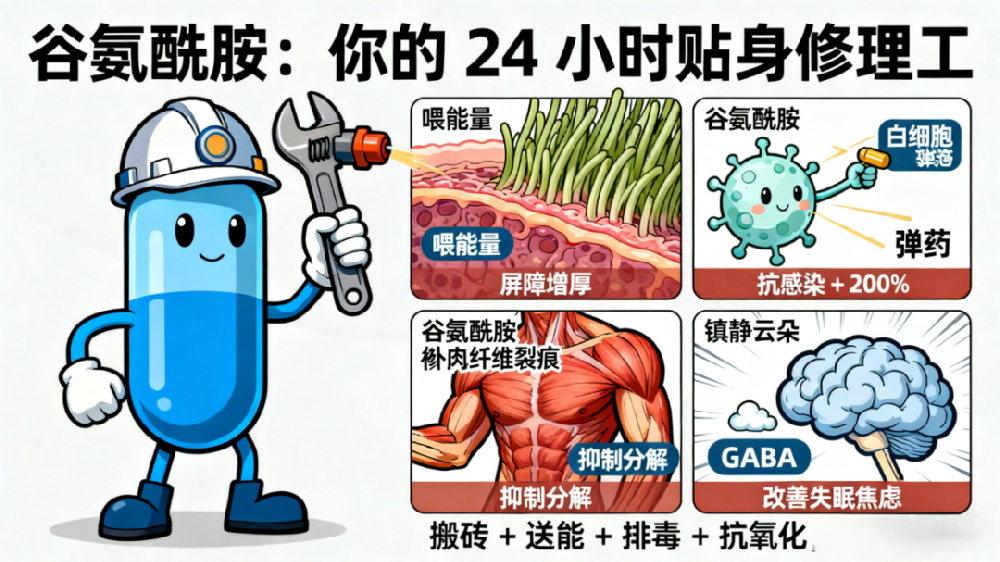 “修复大师”谷氨酰胺的自白